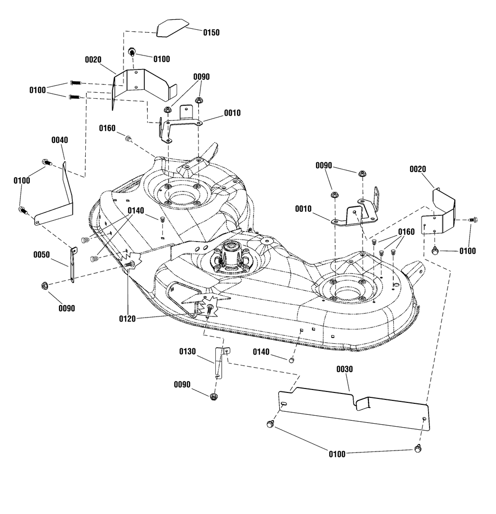 46" Mower Deck - Eu Guard Group Diagram and Parts List for 1696798-01 2017 Briggs and Stratton Lawn Tractor Accessories